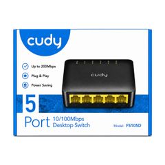 Bộ chuyển mạch Cudy FS105D 5 cổng 10/100 MBPS, 5 cổng RJ45 10/100M