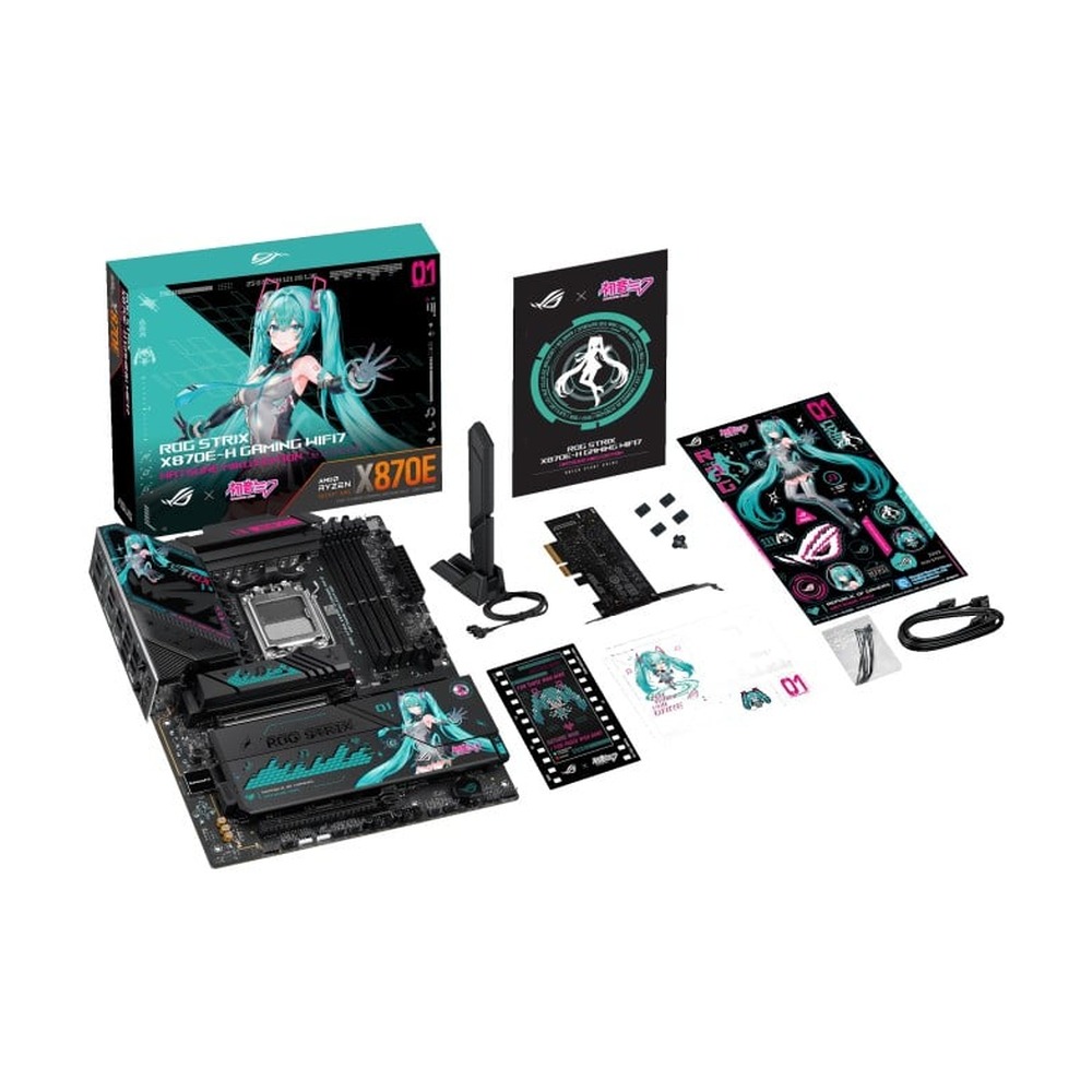 Mainboard Asus ROG Strix X870E-H Gaming WiFi 7 Hatsune Miku Edition DDR5
