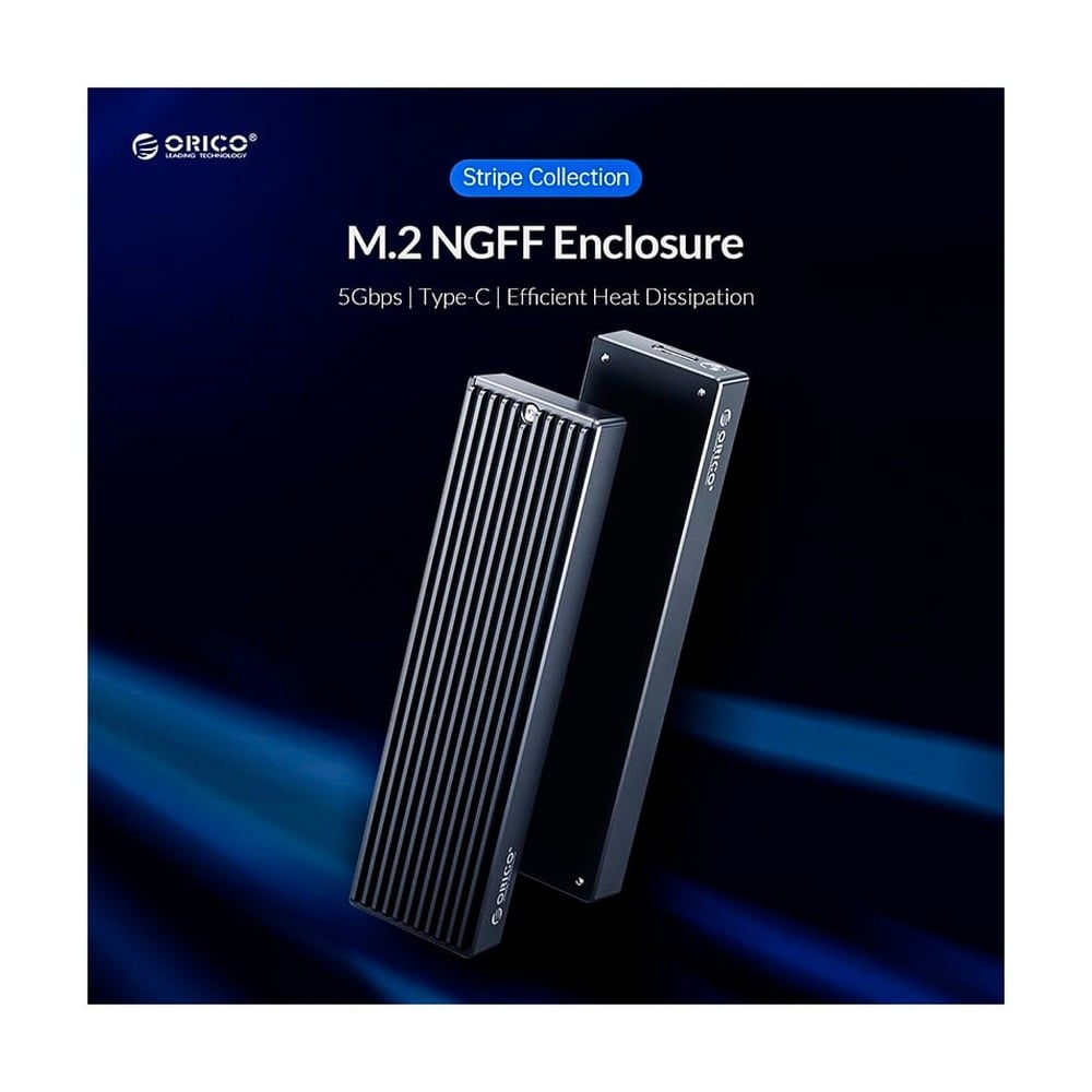 Box đọc ổ cứng M.2 SSD ORICO M2PF-C3-BK Tốc độ 5Gbps
