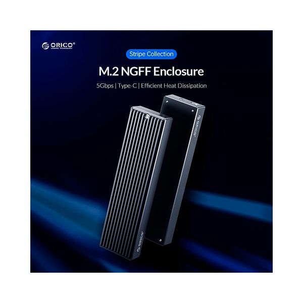 Box đọc ổ cứng M.2 SSD ORICO M2PF-C3-BK Tốc độ 5Gbps