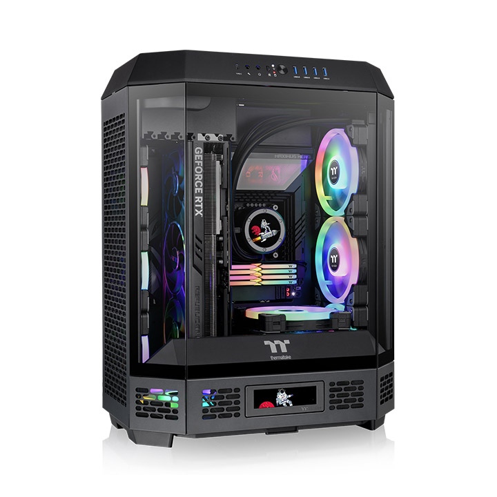 Vỏ Case Thermaltake TOWER 600 Mid Tower Black ATX/mATX/ITX Đen