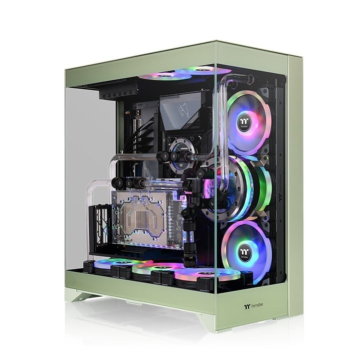 Vỏ Case Thermaltake CTE E550 TG Matcha Green ATX/mATX/ITX Trà Xanh