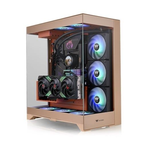 Vỏ Case Thermaltake CTE E550 TG Gravel Sand ATX/mATX/ITX Nâu