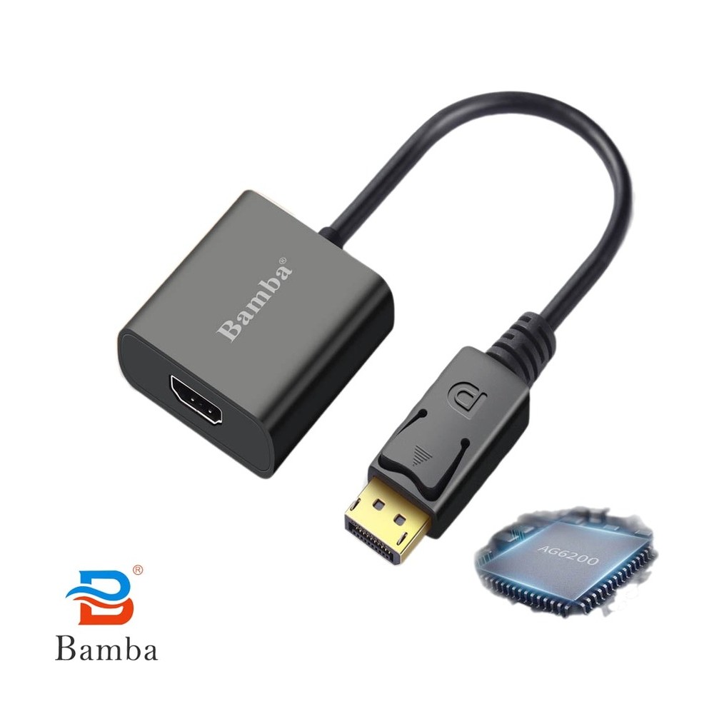 Cáp Chuyển Đổi DisplayPort Sang HDMI Bamba (HDMI Cái)