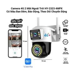 Camera 4G 2 Mắt Ngoài Trời HY-2323 4MPX
