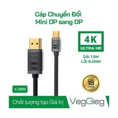 Cáp chuyển Mini DisplayPort sang DisplayPort VEGGIEG V-Z610