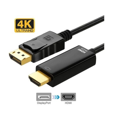 Cáp chuyển DP DisplayPort sang HDMI dài 1.5M - Hỗ trợ 4K