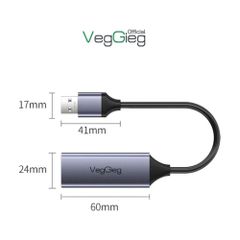 Cáp chuyển VEGGIEG USB 3.0 ra LAN 1000Mbps V-K306