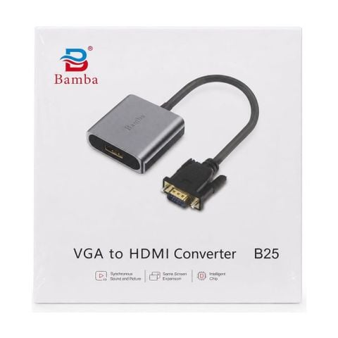 Cáp chuyển VGA sang HDMI Bamba B25