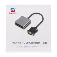 Cáp chuyển VGA sang HDMI Bamba B25