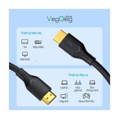 Cáp HDMI 2.0 dài 5m VEGGIEG V-H109