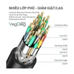 Cáp HDMI 2.0 dài 5m VEGGIEG V-H109