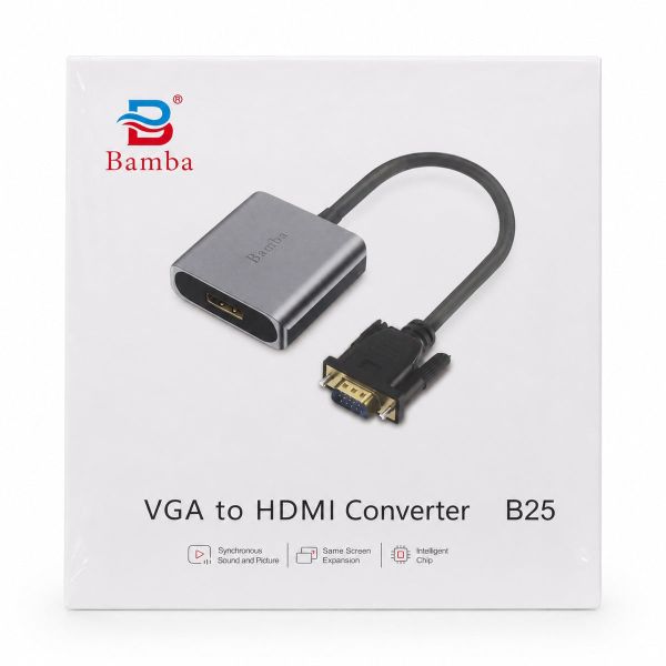 Cáp chuyển VGA sang HDMI Bamba B25