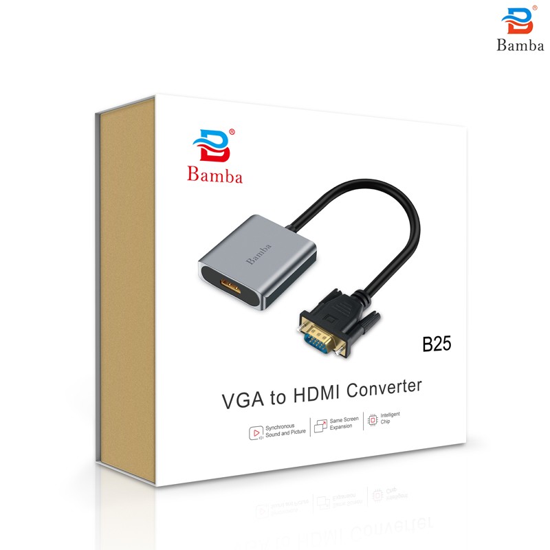 Cáp chuyển VGA sang HDMI Bamba B25