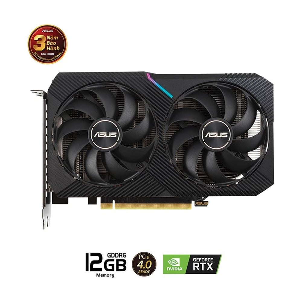 Card màn hình Asus Dual RTX 3060 V2 12GB GDDR6