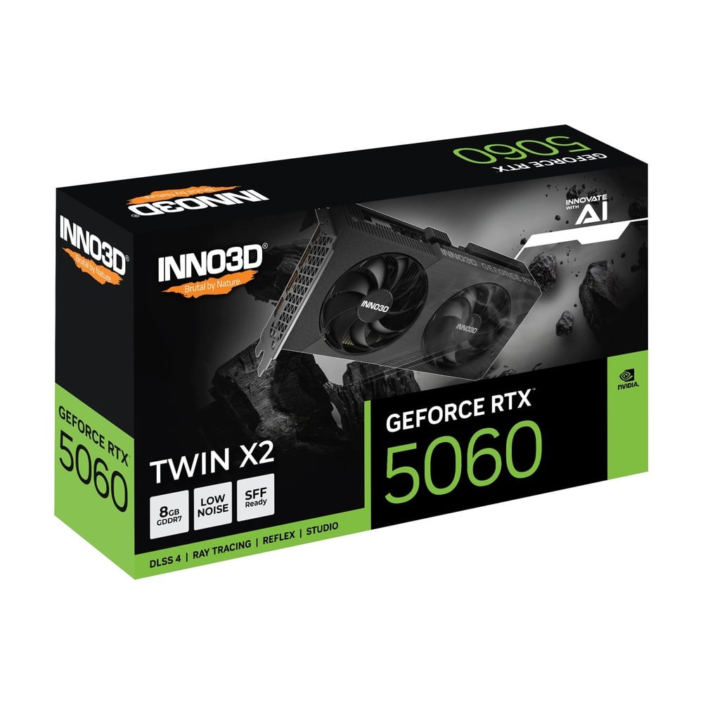 Card màn hình NVIDIA GeForce RTX 5060 INNO3D TWIN X2 | 8GB GDDR7