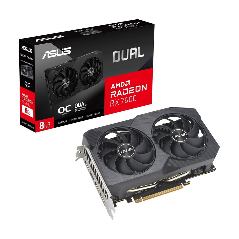 Card màn hình Asus Dual Radeon RX 7600 V2 OC Edition 8GB GDDR6