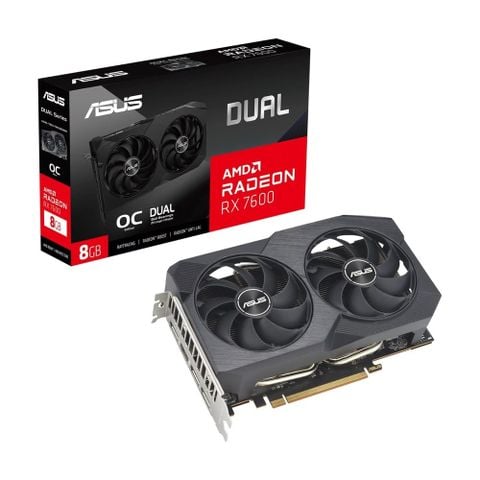 Card màn hình Asus Dual Radeon RX 7600 V2 OC Edition 8GB GDDR6