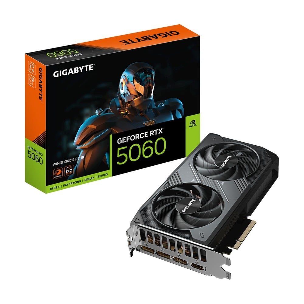 Card màn hình Gigabyte RTX 5060 Windforce 8GB GDDR7