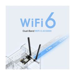 Card mạng Mercusys AX3000 Wifi 6 MA80XE Bluetooth 5.3