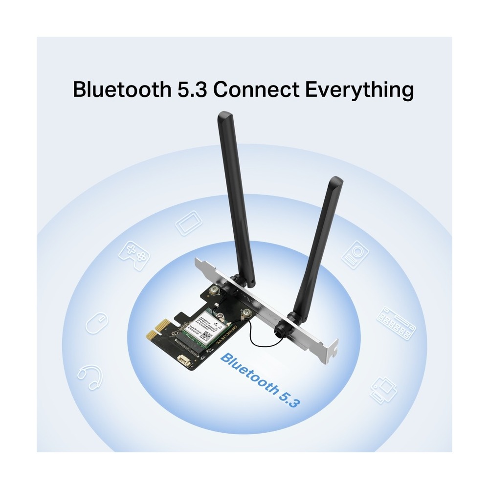 Card mạng Mercusys AX3000 Wifi 6 MA80XE Bluetooth 5.3