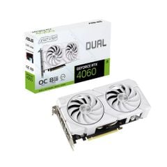 Card màn hình ASUS Dual RTX 4060 EVO White OC Edition 8GB GDDR6