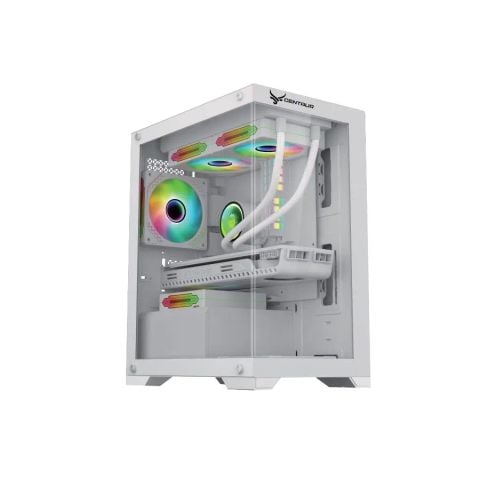 Vỏ Case Centaur Lumix M-ATX Trắng Kèm 3 Fan RGB