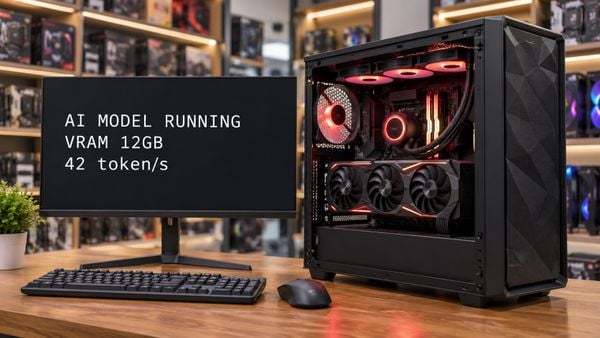 PC AI Workstation chạy mô hình AI tại chỗ
