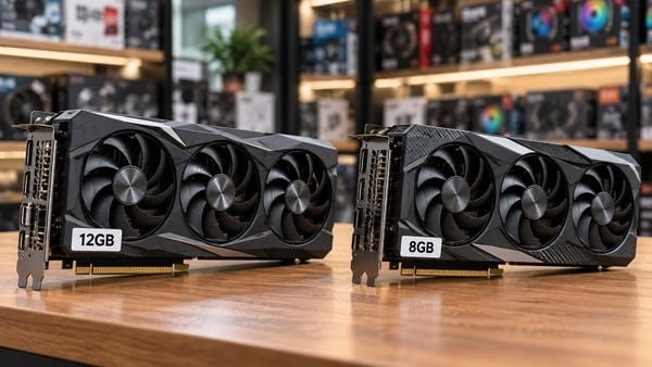 So sánh card đồ họa 12GB và 8GB VRAM
