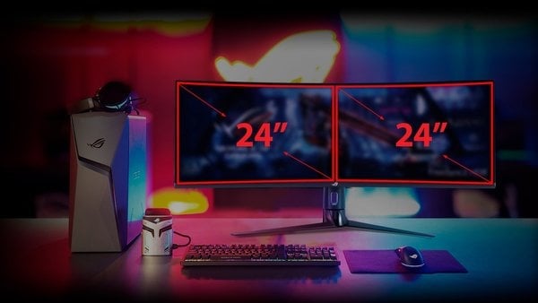 Màn Hình Trên 43 Inch - Màn hình 49 inch có thay được hai màn hình không?