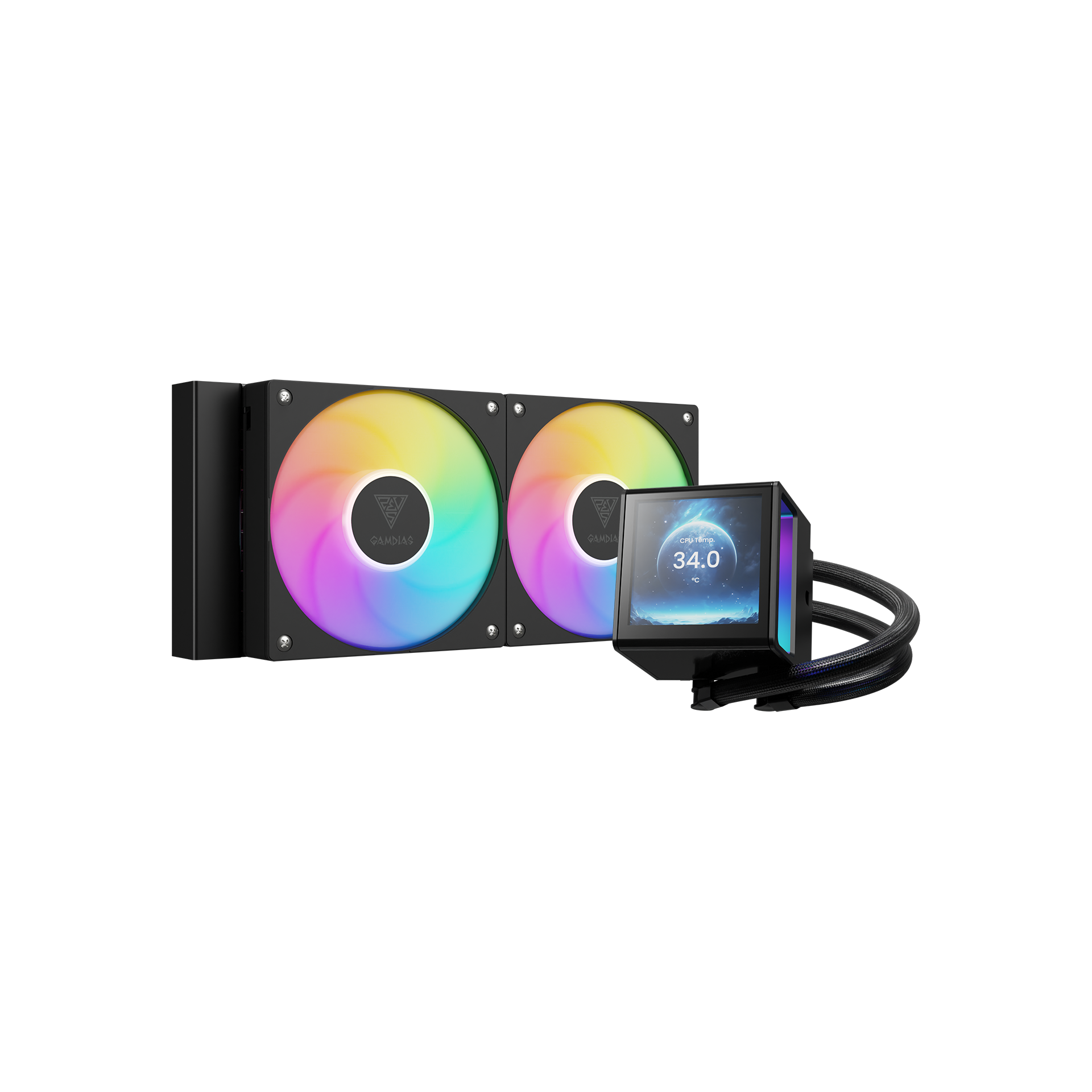 Tản nhiệt nước AIO Gamdias CHIONE P5-240 Đen