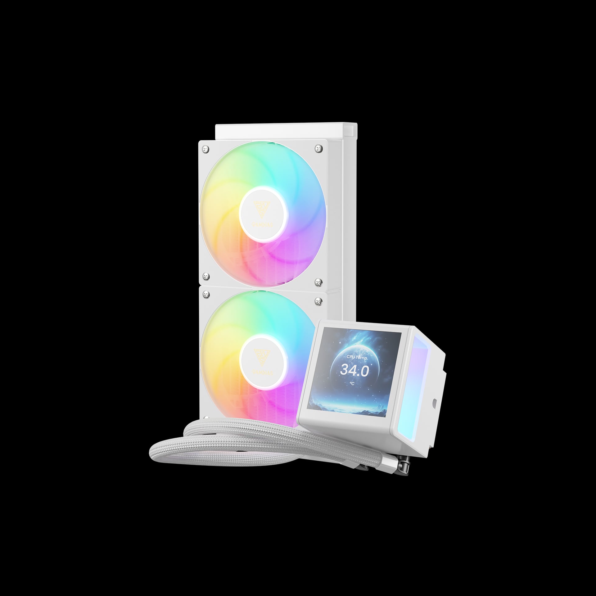 Tản nhiệt nước AIO Gamdias CHIONE P5-240 Trắng