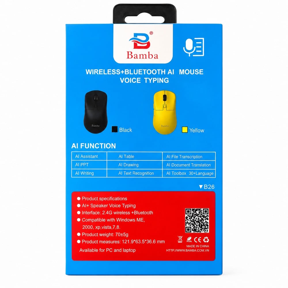 Chuột không dây AI Bamba B26