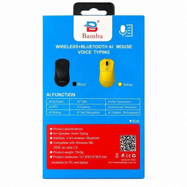 Chuột không dây AI Bamba B26