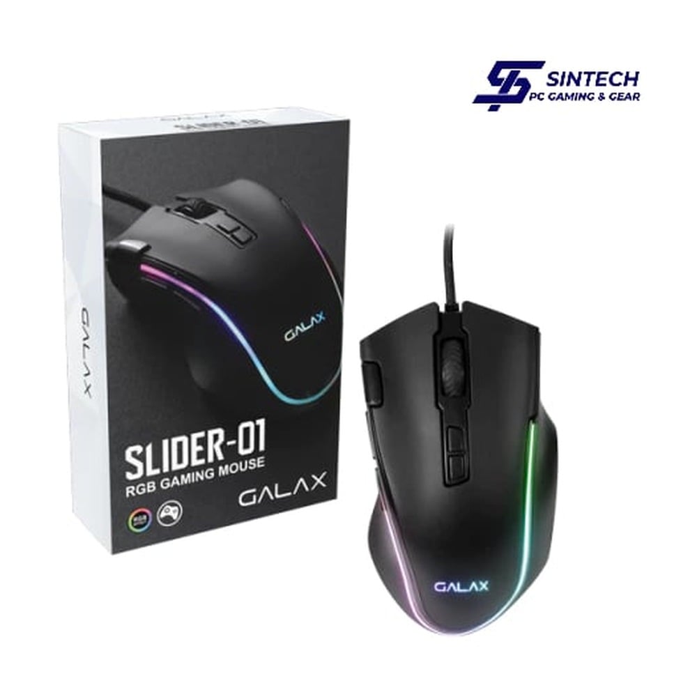 Chuột Galax Gaming SLIDER 01 RGB 7200 DPI Wired