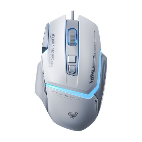 Chuột Gaming Aula có dây S12 PRO Trắng Xám