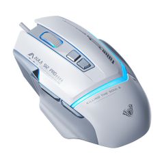 Chuột Gaming Aula có dây S12 PRO Trắng Xám