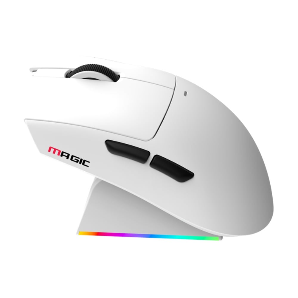 Chuột Gaming LDON V3 Pro Trắng 3 Mode Không Dây (Kèm Dock Sạc)
