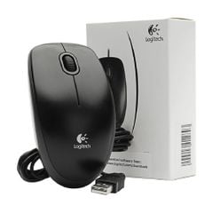 Chuột Logitech B100 Đen Có Dây