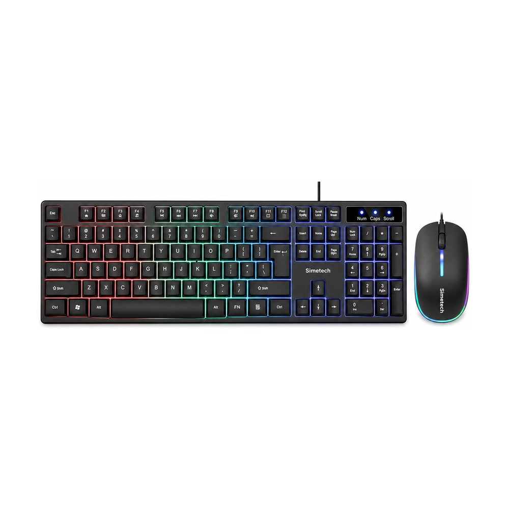 Combo Bàn Phím Chuột Simetech KM-120 LED RGB