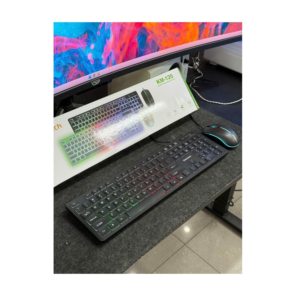 Combo Bàn Phím Chuột Simetech KM-120 LED RGB