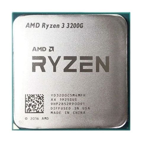 CPU AMD Ryzen 3 3200G (AMD AM4 - 4 Core - 4 Thread - Base 3.6Ghz - Turbo 4.0Ghz - Cache 6MB)