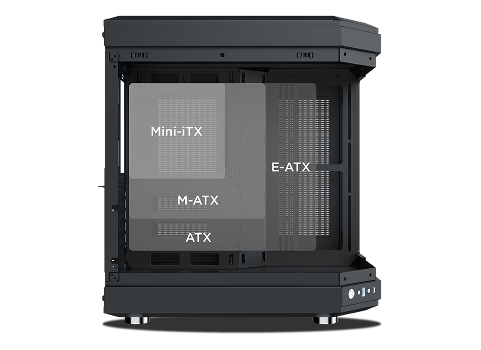 Vỏ Case XIGMATEK CUBI E-ATX/ATX/M-ATX/ITX Đen