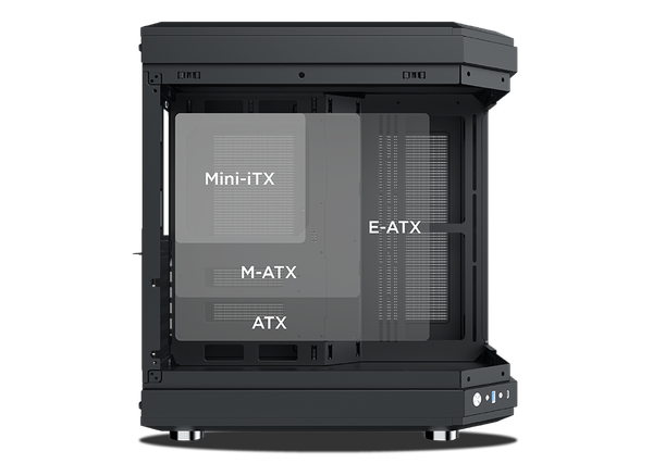 Vỏ Case XIGMATEK CUBI E-ATX/ATX/M-ATX/ITX Đen