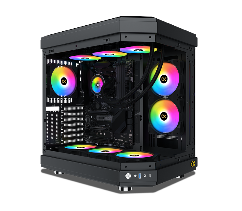 Vỏ Case XIGMATEK CUBI E-ATX/ATX/M-ATX/ITX Đen