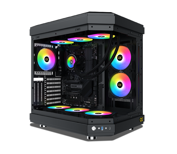Vỏ Case XIGMATEK CUBI E-ATX/ATX/M-ATX/ITX Đen