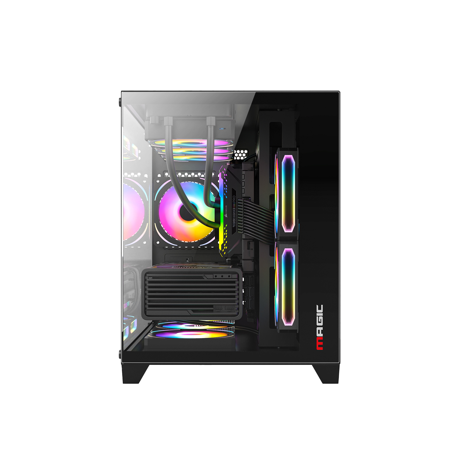 Vỏ Case Magic Aqua M Ultra Pro Đen cho setup gaming Vỏ Case Magic Aqua M Ultra Pro Đen cho setup gaming