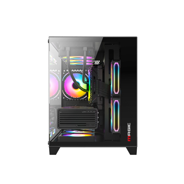 Vỏ Case Magic Aqua M Ultra Pro Full Micro ATX/AIO 360 Top Đen