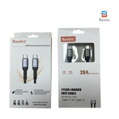 Dây Cáp Sạc Điện Thoại + Laptop Bamba B24 240W 2m (Sạc Nhanh)