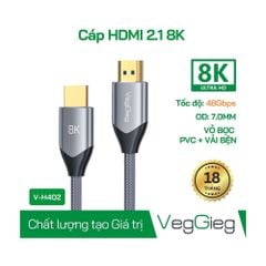 Dây HDMI 8K VEGGIEG V-H404 3m